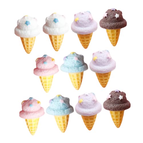 SOIMISS 15 Stück Teiliges Künstliche Eiscreme Simulation aus Resin Farbenfrohe Dessert Dekoration Multifunktionales Fotorequisit und Kinderspielzeug Lebensechte Eiscreme Modelle für von SOIMISS