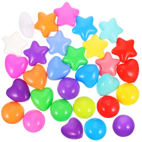 SOIMISS 150 Stück Teiliges Ballset mit Stern und Herzmotiven Kleine Plastikbälle für Indoor Spiel Dicker Ozeanball für Kleinkinder Buntes Partyspielzeug für Kinderzimmer und Spielplatz SOIMISS 150 Stück Teiliges Ballset mit Stern und Herzmotiven Kleine Plastikbälle für Indoor Spiel Dicker Ozeanball für Kleinkinder Buntes Partyspielzeug für Kinderzimmer und Spielplatz von SOIMISS