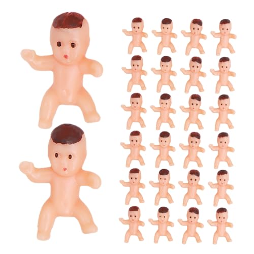SOIMISS 150 Stück Teiliges Mini-plastikbabys Bunte Shower Tischdekoration Winzige Babyfiguren für Kuchen Partyspiele und Babyparty Deko Tragbare Dekofiguren für Jungen und Mädchen von SOIMISS