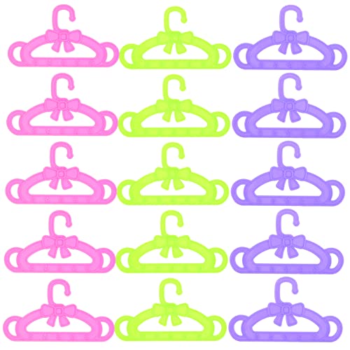 SOIMISS 15Stücke Puppenkleiderbügel aus Kunststoff für Puppenkleidungs Displays für Miniaturpuppen und Perfektes von SOIMISS