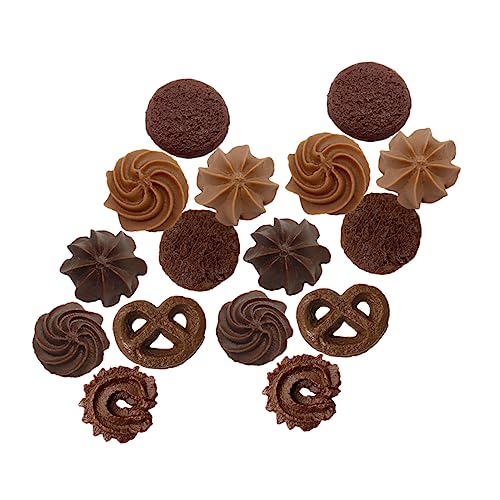 SOIMISS 16 Stück Keksmodell Künstlicher Keks Gefälschte Display -Cookies Kekse- Spielzeugnahrung Schaum Modell Dekoration Backen Gebäck Creme Bausatz Vor, Spiel Zu Kaffee PVC von SOIMISS