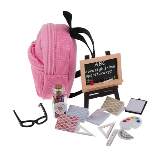 SOIMISS 16 Stück Mini Brillenrucksack Schwarzem Brett Lineal und Lernwerkzeugen Langlebig Tragbar Vielseitig für Puppenhaus Dekor und Lernaktivitäten SOIMISS 16 Stück Mini Brillenrucksack Schwarzem Brett Lineal und Lernwerkzeugen Langlebig Tragbar Vielseitig für Puppenhaus Dekor und Lernaktivitäten von SOIMISS