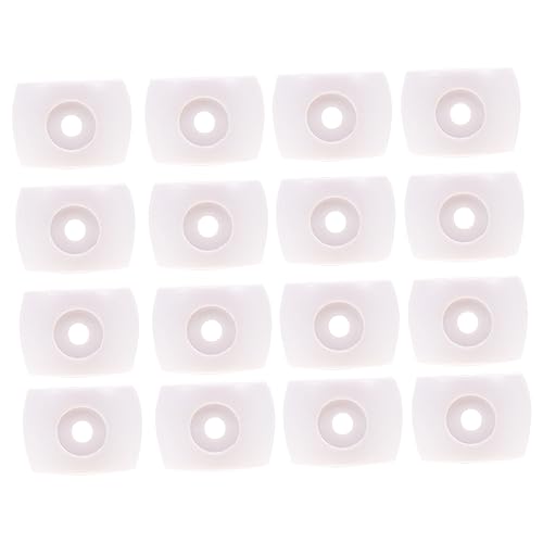 SOIMISS 16 Stück Tischring ersatzteile schnittschutzhelm Kicker fussballtisch Security Cap hochstihl Kicker-Endkappen Fußball Tür Endabdeckungen für Kicker Kickermaschine Stecker PVC Weiß von SOIMISS