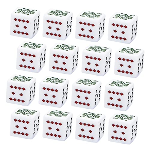 SOIMISS 16 Stück Weiße Pokerfarbe Mini Poker-würfelspiel SAGT Party Gefälligkeiten Farbig Tragbar Partyzubehör Würfeln Würfel-partybevorzugung Würfelspiele Spielwürfel Lustige Würfel Acryl SOIMISS 16 Stück Weiße Pokerfarbe Mini Poker-würfelspiel SAGT Party Gefälligkeiten Farbig Tragbar Partyzubehör Würfeln Würfel-partybevorzugung Würfelspiele Spielwürfel Lustige Würfel Acryl von SOIMISS