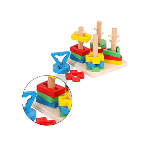 SOIMISS 1Satz Holzpuzzle Kleinkindspielzeug Geometrische Stapelblöcke Vorschulspielzeug zur Motorischer Fähigkeiten für Jungen und Mädchen Ab Jahr für Frühes Lernen SOIMISS 1Satz Holzpuzzle Kleinkindspielzeug Geometrische Stapelblöcke Vorschulspielzeug zur Motorischer Fähigkeiten für Jungen und Mädchen Ab Jahr für Frühes Lernen von SOIMISS
