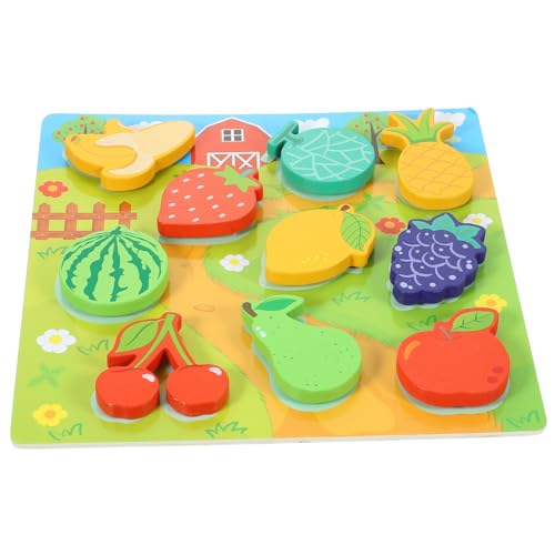 SOIMISS 1Satz Kreatives Holzpuzzle für Kleinkinder Pädagogisches Lernspielzeug Hand Auge Koordination und Konzentration Geeignet für Jungen und Mädchen Ab Jahr von SOIMISS