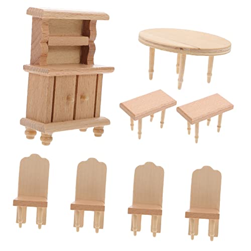 SOIMISS 1Satz Miniaturmöbel für Puppenhaus Teiliges Esszimmer Zubehör mit Stühlen und Kabinett für Kreative Rollenspiele und Pädagogisches SOIMISS 1Satz Miniaturmöbel für Puppenhaus Teiliges Esszimmer Zubehör mit Stühlen und Kabinett für Kreative Rollenspiele und Pädagogisches von SOIMISS