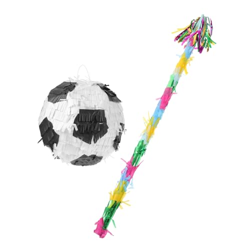 SOIMISS 1Satz Pinata Stick und Fußball Teiliges für Geburtstagsfeiern Pinata Dekoration mit Party Augenbinde Kindergeburtstage und Festivals SOIMISS 1Satz Pinata Stick und Fußball Teiliges für Geburtstagsfeiern Pinata Dekoration mit Party Augenbinde Kindergeburtstage und Festivals von SOIMISS
