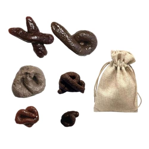 SOIMISS 1Satz Realistisches Fake Poo Lustige Streichprops für Halloween Aprilscherze Lebensnahe Simulation aus Flexiblem TPR Material für Erwachsene von SOIMISS