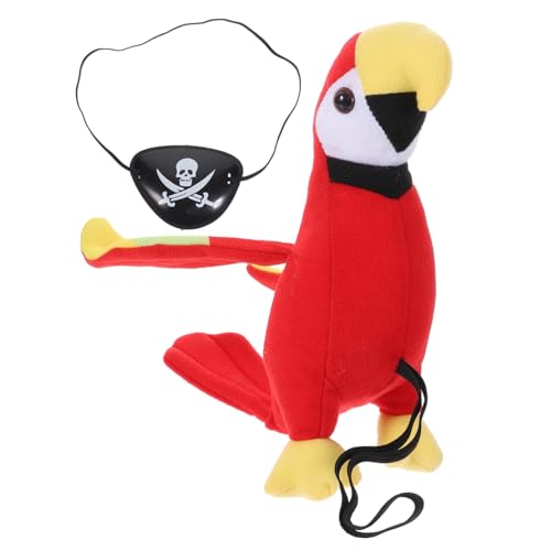 SOIMISS 1Satz Teiliges Piratenkostüm Mit Papagei Für Schulter Und Augenmaske Accessoire Für Halloween Und Karneval Stofftier Papagei Und Augenklappe SOIMISS 1Satz Teiliges Piratenkostüm Mit Papagei Für Schulter Und Augenmaske Accessoire Für Halloween Und Karneval Stofftier Papagei Und Augenklappe von SOIMISS