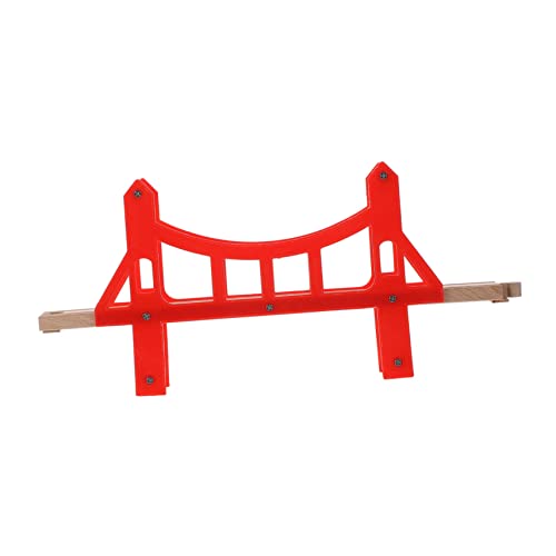SOIMISS 1Stück Holzspielzeug Brücke für Erweiterung für Holzeisenbahn Zubehör für Kreatives BAU aus Hochwertigem Holz Fördert und Spaß Beim Zusammenbauen von SOIMISS