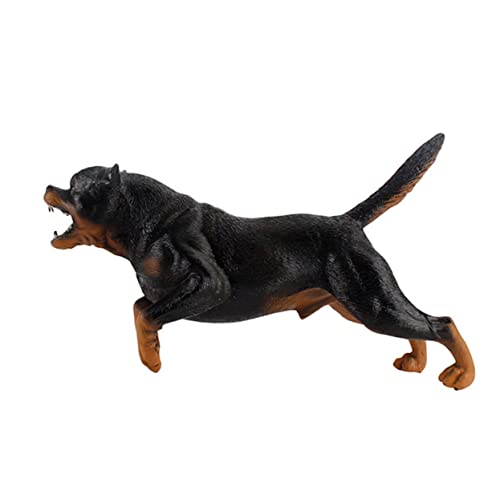 SOIMISS Simulation Rottweiler Spielzeug für Kinder Realistisches Hundemodell als Schreibtischdekoration für Jungen und Mädchen Haustierspielzeug für Kreative Spiele von SOIMISS