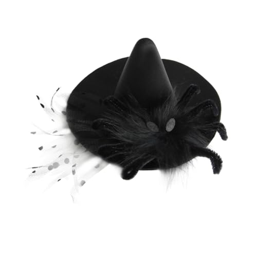 SOIMISS 1Stück Schwarze Spinnennetz Hexenhut Haarnadel Eleganter Kopfschmuck für Halloween Karneval und Kostümpartys für und Gothic von SOIMISS