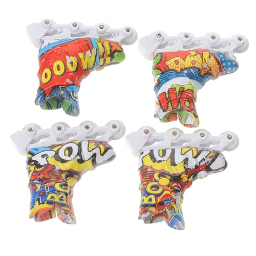 SOIMISS 2 Paare Mini Finger Rollschuhe Lernspielzeug Fingerbewegung Stressabbau Lustige Finger Gleitschuhe Pädagogisches Desktop Zubehör Modell von SOIMISS