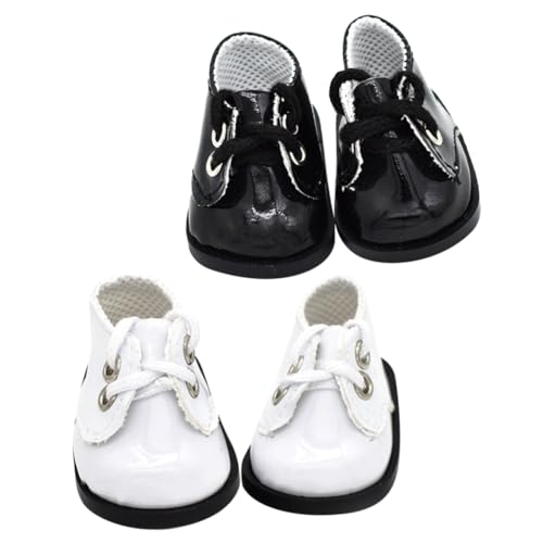 SOIMISS 2 Paare Plüsch Puppenschuhe Mini Haus Schuhe Ornament DIY Puppenspiel Zubehör Puppen Sportliche Freizeit Sneaker für Basteln und Puppenkostüm von SOIMISS