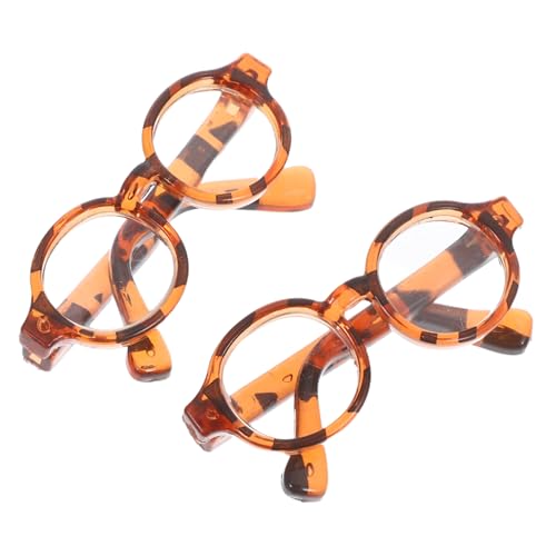 SOIMISS 2 Paare Puppe Mini-Brille Brille Für Puppe Puppenbrille Kostümzubehör Für Minipuppen Kleine Brille Puppen-mini-brillengestell Puppe Mini-brillenmodelle Plastik Leopard SOIMISS 2 Paare Puppe Mini-Brille Brille Für Puppe Puppenbrille Kostümzubehör Für Minipuppen Kleine Brille Puppen-mini-brillengestell Puppe Mini-brillenmodelle Plastik Leopard von SOIMISS