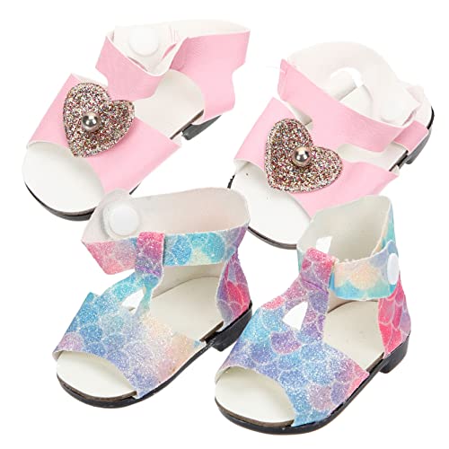 SOIMISS 2 Paare Puppenschuhe Handgemachte DIY Schuhe für Spielzeugpuppen Hochwertige Langlebige Schuhe für Kleinkinder für Kreative Bastelprojekte SOIMISS 2 Paare Puppenschuhe Handgemachte DIY Schuhe für Spielzeugpuppen Hochwertige Langlebige Schuhe für Kleinkinder für Kreative Bastelprojekte von SOIMISS