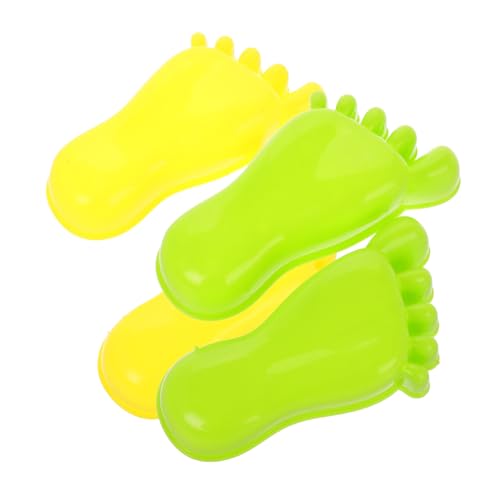 SOIMISS 2 Paare Strandspielzeug Sandförmchen Fußabdruck Design Kreative Sandkastenspielzeuge Für Strand Sandkasten Outdoor Sandspielzeug Fantasie Und Spielspaß von SOIMISS