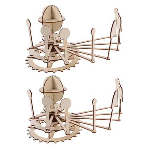 SOIMISS 2 Sätze DIY Solar System Modell Holz Planeten Puzzle Lernspielzeug für Pädagogisch Sicher Vielseitig für Schule und Zuhause von SOIMISS