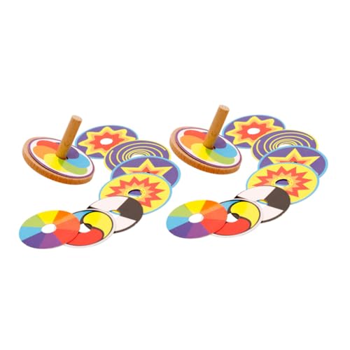 SOIMISS 2 Sätze Holz mit Bunten Kartonfiguren Langlebiges Holzspielzeug für Feinmotorisches Training Kreatives Bastelspiel als Geburtstagsgeschenk und Partyfüllung von SOIMISS