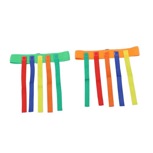 SOIMISS 2 Sätze Hüftgürtel Leichtes Material Teamspiel Outdoor Aktivität Fördert Soziale Fähigkeiten Kindergarten Spiel Zubehör Zufällige Farbe Zufällige Farbe von SOIMISS