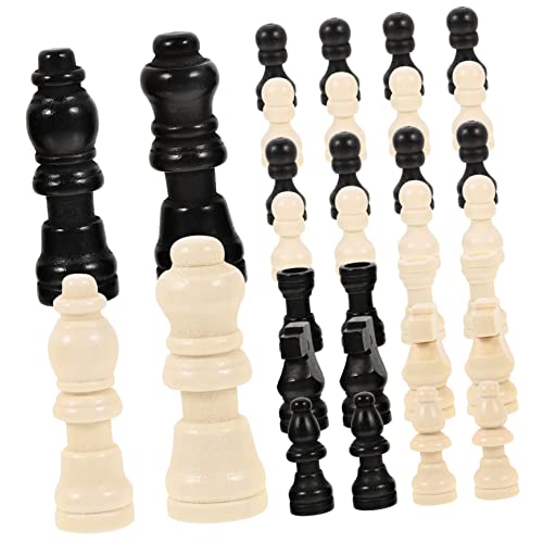 SOIMISS 2 Sätze Mini Holz Schachfiguren Set Schachspiel Zubehör Teiliges Set für Hochwertige Schachstücke aus Holz für Brettspiele und Denkspiele SOIMISS 2 Sätze Mini Holz Schachfiguren Set Schachspiel Zubehör Teiliges Set für Hochwertige Schachstücke aus Holz für Brettspiele und Denkspiele von SOIMISS