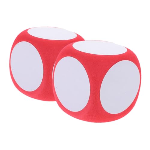 SOIMISS 2 Stück Abwischbare Schaumstoffwürfel Runde Ecken Wiederverwendbare Spielwürfel für Klassenzimmer Interaktive Lernwürfel Sicher und Kinderfreundlich Vielseitig für Spiele und von SOIMISS