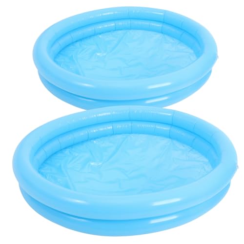 SOIMISS 2 Stück Aufblasbare Sandkastenspielzeuge Sandkasten Für Spielsand Aufblasbare Sandkästen Sensorisches Spieltablett Tragbares Sandtablett Outdoor Kunststoff Blau von SOIMISS