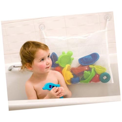SOIMISS 2 Stück Badespielzeug Aufbewahrung Weiß Saugnapf Netz Tasche Badewannenorganisator für Badezimmer Wandmontage Platzsparend Langlebig Wasserabfluss SOIMISS 2 Stück Badespielzeug Aufbewahrung Weiß Saugnapf Netz Tasche Badewannenorganisator für Badezimmer Wandmontage Platzsparend Langlebig Wasserabfluss von SOIMISS