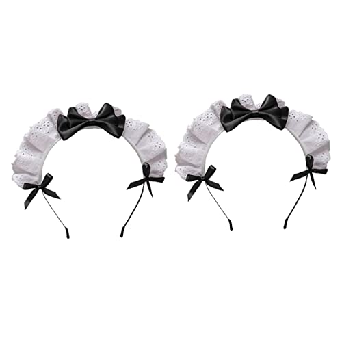 SOIMISS 2 Stück Cosplay Haarreifen Haarschmuck mit Schleifen Design für für Lolita Karneval Hochzeiten und Partys aus Sicherem und Bequemem Gefertigt von SOIMISS