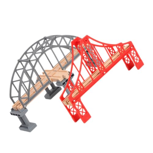 SOIMISS 2 Stück Eisenbahnbrücken für Holzeisenbahn DIY Zugzubehör Kompakte und Leichte für Gleisanlagen für Kreative Spielwelten SOIMISS 2 Stück Eisenbahnbrücken für Holzeisenbahn DIY Zugzubehör Kompakte und Leichte für Gleisanlagen für Kreative Spielwelten von SOIMISS