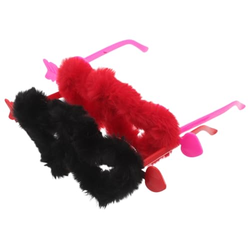 SOIMISS 2 Stück Flauschige Herz-sonnenbrillen Love Shaped Partybrille mit Robustem Rahmen Verspieltes Accessoire für Junggesellinnenabschied Halloween Kostüm Hochzeits Valentinstagsfeiern SOIMISS 2 Stück Flauschige Herz-sonnenbrillen Love Shaped Partybrille mit Robustem Rahmen Verspieltes Accessoire für Junggesellinnenabschied Halloween Kostüm Hochzeits Valentinstagsfeiern von SOIMISS