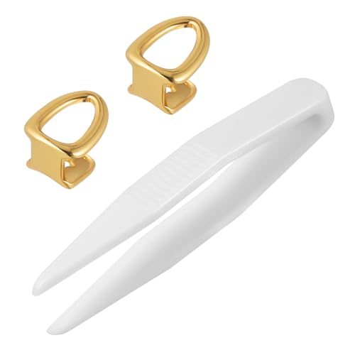 SOIMISS 2 Stück Goldene Zahnkappen Mundgrills Umfang Silberfarben Kleine Zähne Kostüm Zahnkappe Grill Zahnzubehör Schmuck Grill Zahn Gefälschter Zahn Grill Für Zähne von SOIMISS