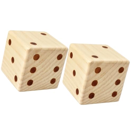 SOIMISS 2 Stück Große Holzspielwürfel Holzwürfel für Brettspiele Lernspielzeug Multi Funktions Würfel zum Zählen und Rechnen für Partys und Spieleabende SOIMISS 2 Stück Große Holzspielwürfel Holzwürfel für Brettspiele Lernspielzeug Multi Funktions Würfel zum Zählen und Rechnen für Partys und Spieleabende von SOIMISS