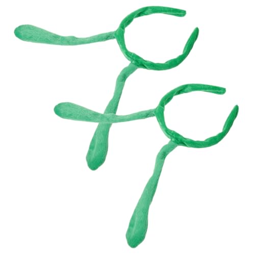 SOIMISS 2 Stück Halloween-Party-Stirnbänder für Erwachsene halloween haarschmuck halloween kopfschmuck halloween kopfbedeckung Stirnbänder für Insektenantennen Partystirnband Plüsch Green von SOIMISS