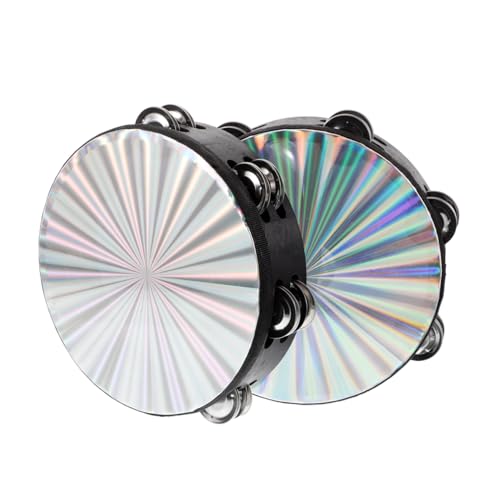 SOIMISS 2 Stück Handheld Tamburin Doppelreihe Metallglocken Percussion Instrument für Erwachsene Leicht zu Klarer für Band Party Tanz und Musikaufführungen SOIMISS 2 Stück Handheld Tamburin Doppelreihe Metallglocken Percussion Instrument für Erwachsene Leicht zu Klarer für Band Party Tanz und Musikaufführungen von SOIMISS