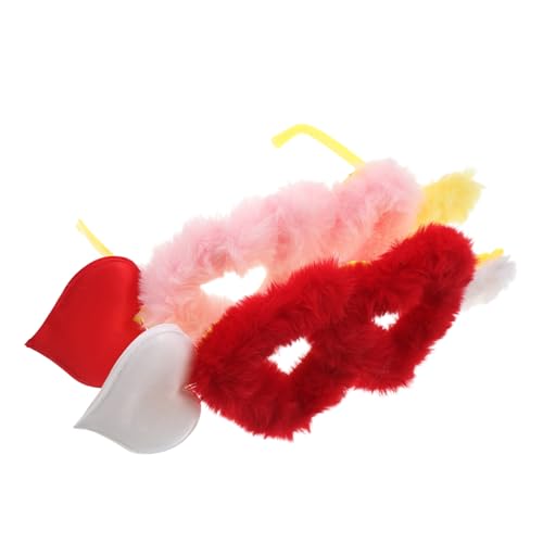SOIMISS 2 Stück Herzförmige Plüsch-sonnenbrillen Weiche Kuschelige Partybrillen Für Karneval Halloween Valentinstag Junggesellinnenabschied Und Familienfeiern Spaßige Accessoires Für von SOIMISS