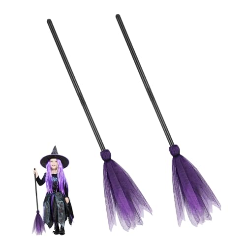 SOIMISS 2 Stück Hexenbesenprops Hexenbesen Halloween Hexenbesen Besenstiel Halloween Kostüme Stöcke Besenverzierung tanzender Besen Halloween-Besen Besen Kostüm Violett SOIMISS 2 Stück Hexenbesenprops Hexenbesen Halloween Hexenbesen Besenstiel Halloween Kostüme Stöcke Besenverzierung tanzender Besen Halloween-Besen Besen Kostüm Violett von SOIMISS