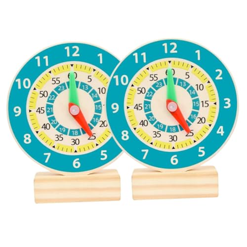 SOIMISS 2 Stück Lernuhr Teilig Holzspielzeug Bunte Zahlen Lernspielzeug Pädagogisch Sicher Abgerundet Fördert Zeitverständnis Farben Zahlen Erkennen SOIMISS 2 Stück Lernuhr Teilig Holzspielzeug Bunte Zahlen Lernspielzeug Pädagogisch Sicher Abgerundet Fördert Zeitverständnis Farben Zahlen Erkennen von SOIMISS