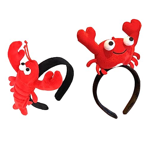 SOIMISS 2 Stück Hummer Haarband Cartoon Stoff Kopfbedeckung für Kostümpartys und Halloween von SOIMISS