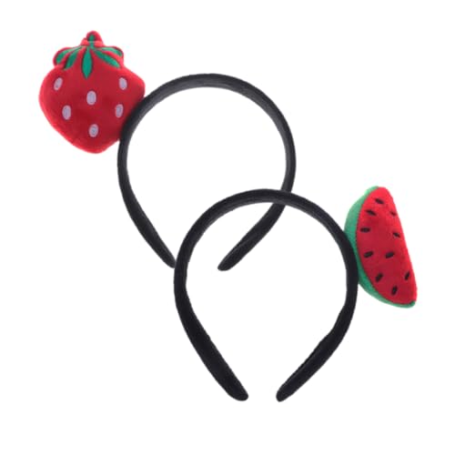 SOIMISS 2 Stück Lustiges Teiliges Haarreif mit Wassermelonen und Erdbeer Bunte Leichte Haarschmuck Accessoires für Partys Festivals Karneval und Kostüme von SOIMISS