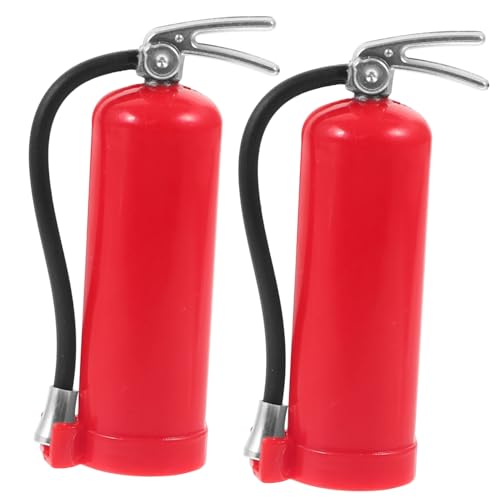 SOIMISS 2 Stück Miniatur Feuerlöscher Realistische Modell Deko für Rc Auto Maßstab Detailgetreuer Landschafts und Hausdekorationseffekt Geeignet für Modellbau und Miniaturwelten von SOIMISS