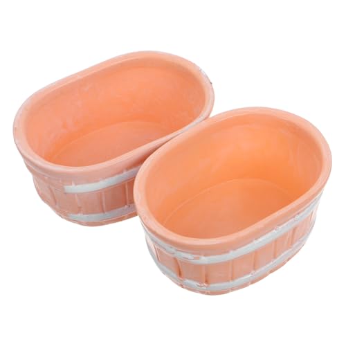 SOIMISS 2 Stück Miniatur Puppenhaus Badewanne Teiliges Handgefertigt Mikrolandschaftliches Design Platzsparend für Badezimmer Dekoration SOIMISS 2 Stück Miniatur Puppenhaus Badewanne Teiliges Handgefertigt Mikrolandschaftliches Design Platzsparend für Badezimmer Dekoration von SOIMISS