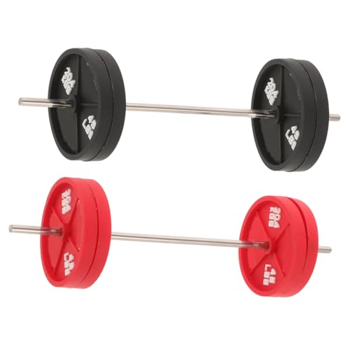 SOIMISS 2 Stück Miniatur Sportgeräte Mini Hanteln Puppenhaus Dekoration Realistische Fitnessmodelle Für Miniatur Raumszenen Schwarz Rot SOIMISS 2 Stück Miniatur Sportgeräte Mini Hanteln Puppenhaus Dekoration Realistische Fitnessmodelle Für Miniatur Raumszenen Schwarz Rot von SOIMISS