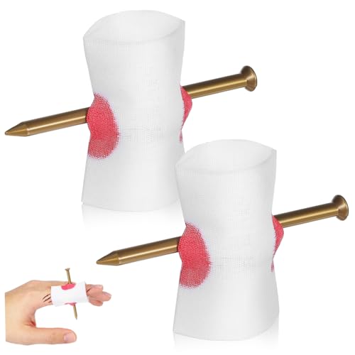 SOIMISS 2 Stück Plastikfingernägel Falscher Finger Mit Blut Scherzfinger Hände Realistisch Stütze Nagel Durch Fingertrick Scherzen Finger Für Nagelübungen Halloween Streich Gefälscht von SOIMISS