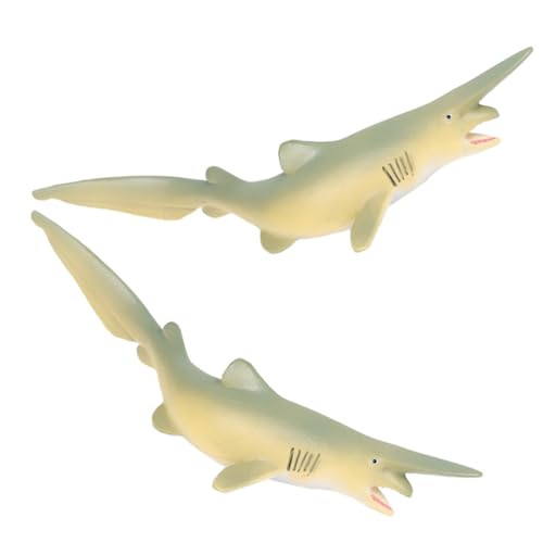 SOIMISS 2 Stück Realistische Haifigur Modell Figuren aus PVC Pädagogisches Tiermodell für Dekorative Miniatur für Garten und Schreibtisch Leicht und Langlebig zur Frühen Tiererkennung SOIMISS 2 Stück Realistische Haifigur Modell Figuren aus PVC Pädagogisches Tiermodell für Dekorative Miniatur für Garten und Schreibtisch Leicht und Langlebig zur Frühen Tiererkennung von SOIMISS