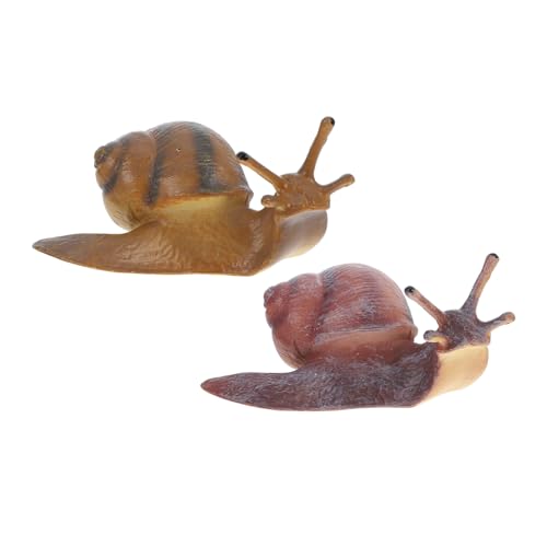 SOIMISS 2 Stück Schneckenmodell Figur Schneckenerkennungsmodell Tischtier simulierte Tiermodelle Simulation Tiermodell kleines Schneckenspielzeug Schnecke Miniatur Plastik von SOIMISS