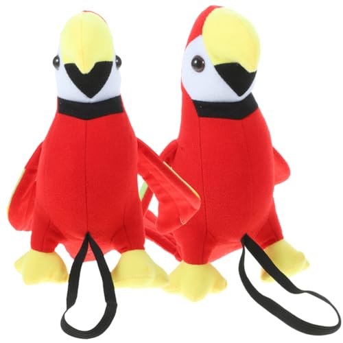 SOIMISS 2 Stück Schulterpapierpuppe karnevalskostüme faschingskostüme Accessoires Fasching ausgestopft Plüsch Träger Piratenvogel-Requisite Lifelike Papageienmodelle von SOIMISS