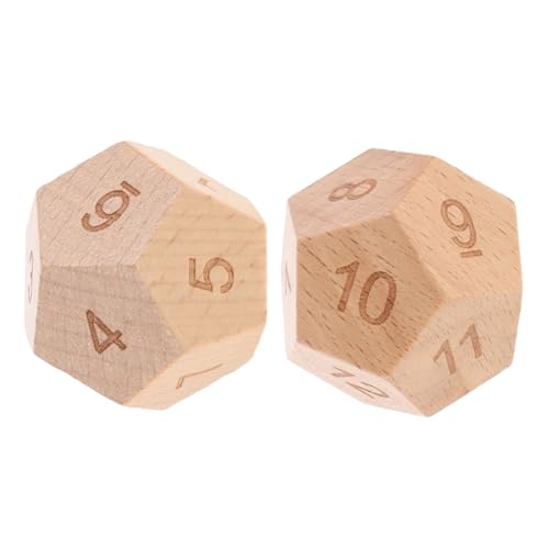 SOIMISS 2 Stück Seitiges Holzwürfel Set Pädagogisches Mathematikspielzeug für Vielseitig für Frühe Bildung Interaktives Familien Lernspiel zur Kognitiven und Eltern Junge Mädchen von SOIMISS