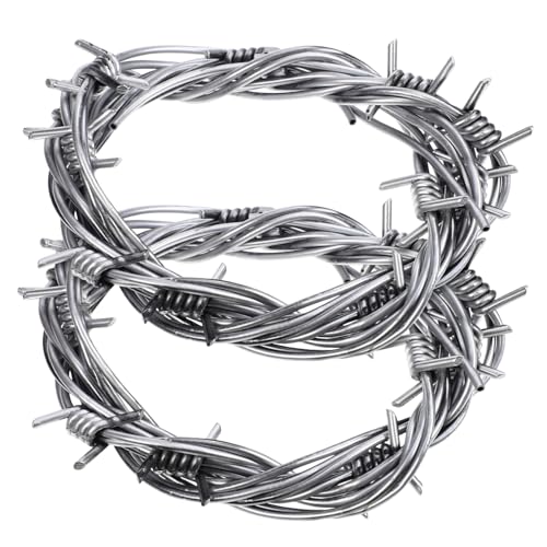 SOIMISS 2 Stück Simulationsdrahtkette Halloween Gefälschter Stacheldraht DIY Stacheldraht Halloween-dekore Halloween-Spinnennetz Sprechen Halloween- Mini Wild Hängend Silver PVC SOIMISS 2 Stück Simulationsdrahtkette Halloween Gefälschter Stacheldraht DIY Stacheldraht Halloween-dekore Halloween-Spinnennetz Sprechen Halloween- Mini Wild Hängend Silver PVC von SOIMISS